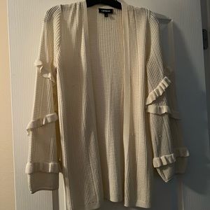 Oversized balloon sleeve sweater